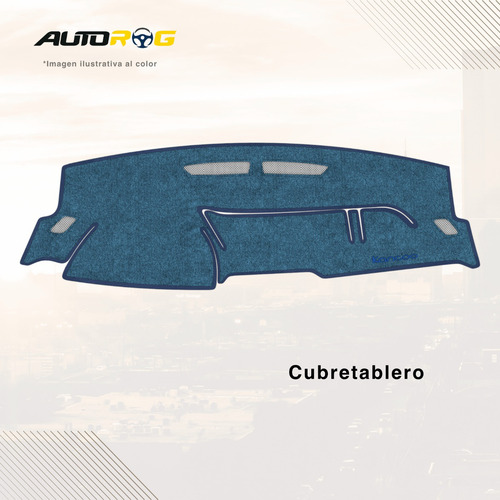 Cubretablero Autorog Para Renault Kangoo Año 2019 Bordado Azul Turquesa-azul Acero R24-g/rn11b