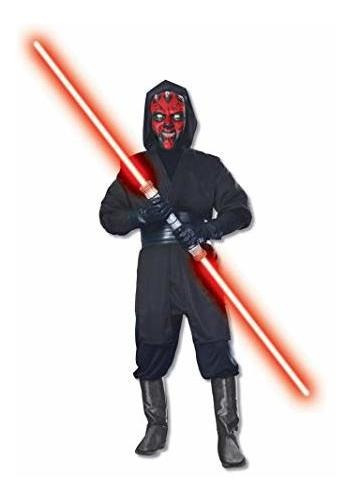 Disfraz De Darth Maul Adulto Star Wars Deluxe, Negro,