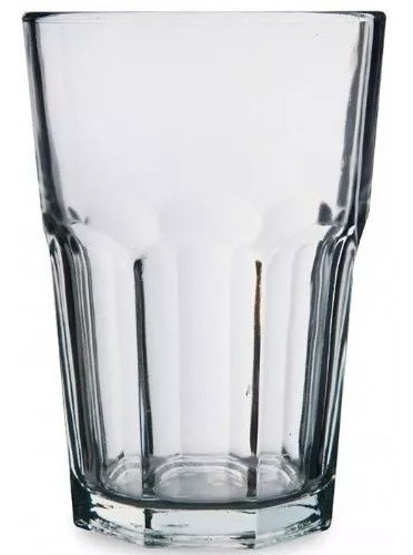 72 Vaso Vasos Oslo 400 Ml Clasico Facetado Vidrio Rigolleau 