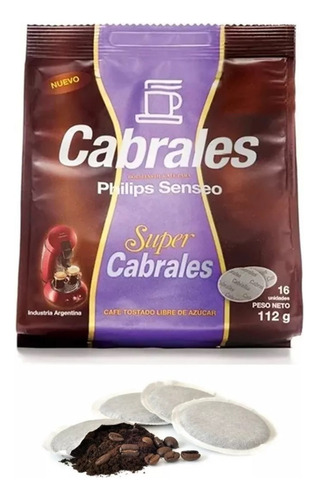 12x Cafe Cabrales Super Philips Senseo Hd1280 + 12x Hd1286