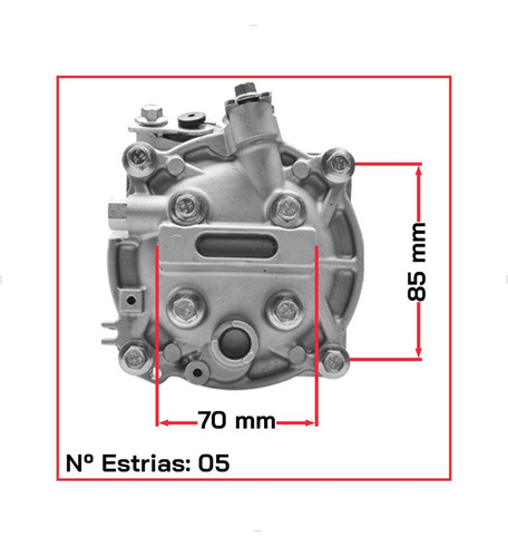Compressor Ar Gm Onix 1.0 1.4 2016 2017 2018 2019 Delphi