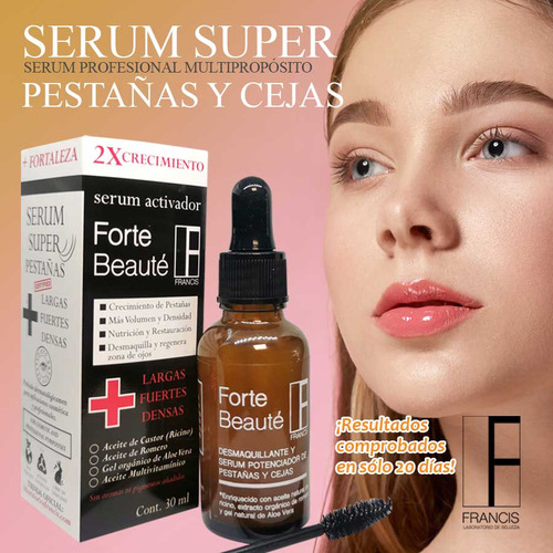 2 Pack Serum Super Potencia A Pestañas Y Cejas Forte Beauté