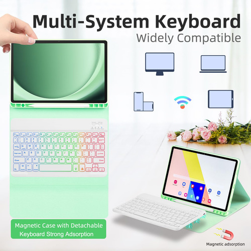 Funda Con Teclado Y Ratón: Transforma La Tableta En Una Comp
