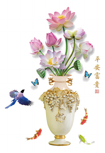 Adhesivo Decorativo Para Pared, De Flores, Estilo A