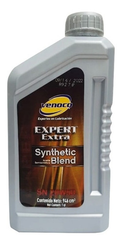 Aceite Semisintético Expert Extra Sn 20w50 Venoco  (946 Cm3)