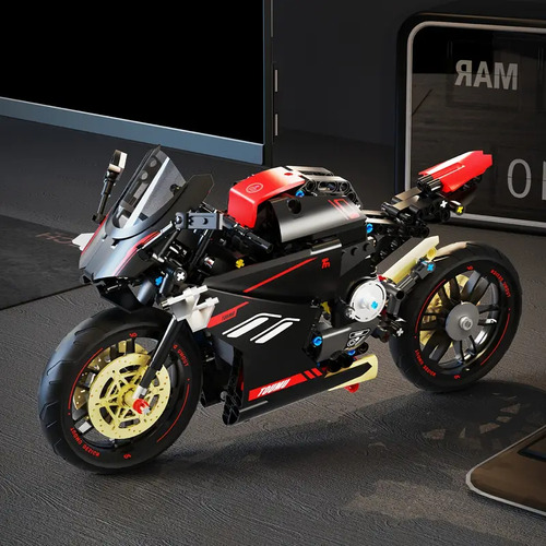Moto Ducati Kawasaki Para Armar Construcción Technic Dat V4 809 Ducati Dat V4