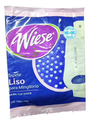 Tapete Liso Desodorante Para Mingitorio Inodoro Wiese Azul