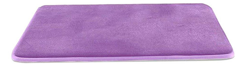 Alfombra De Baño De Espuma De Memoria Suave, Morado 40x60cm