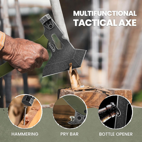 Hacha Táctica Con Mango G10, Hacha De Supervivencia Para Cam
