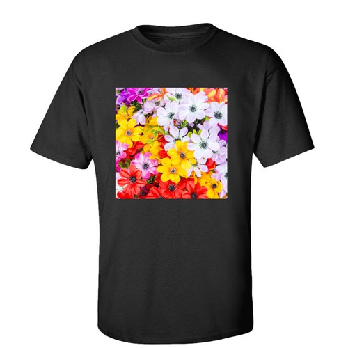 Remera De Hombre Flores Colores Floreada Colorida Mod8