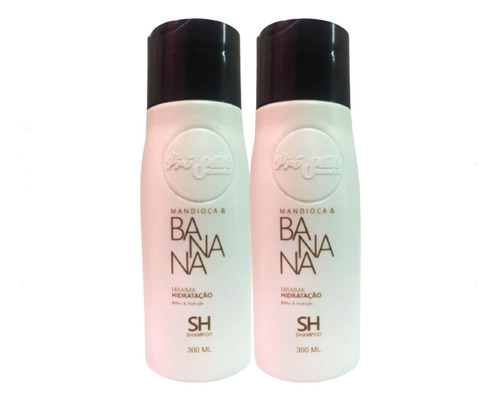 Kit 02 Shampoo Banana & Mandioca 300ml Pro Stills