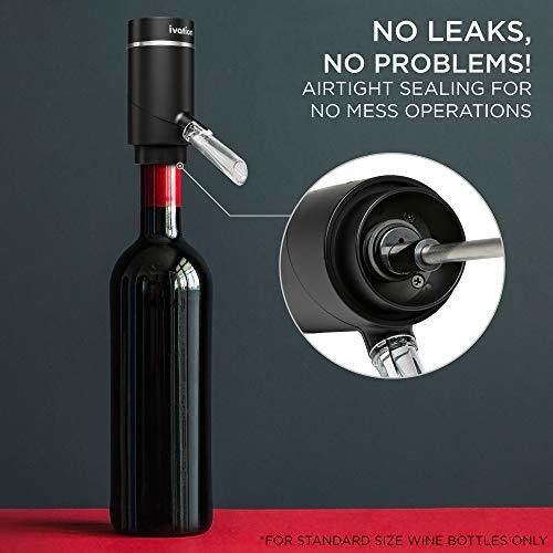 Aireador Y Dispensador Eléctrico De Vino Ivation | Recargabl