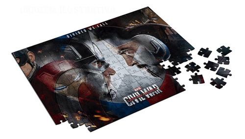 Quebra Cabeça Captain America Civil War 60 Peças