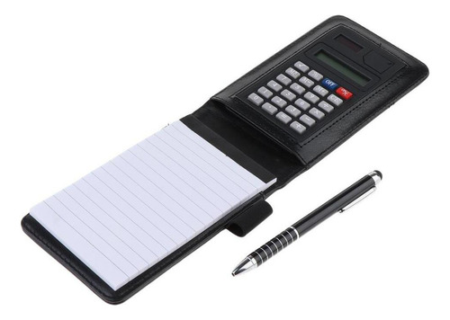 Cuaderno De Bolsillo + Calculadora De 8 Bits + Bolígrafo