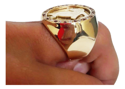 Anel Ze Pilintra Com Pedras 20 Gramas Ouro 18k