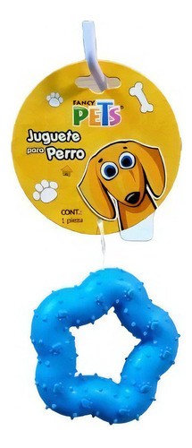 Juguete Estrella Caucho Para Perros Fancy Pets Color Azul