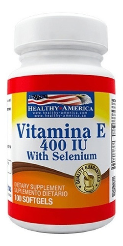 Vitamin E 400 Iu X 100 Softgels Healthy America