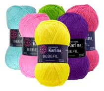 Comprar Estambre Bebefil Liso Paq. 6 Ovillos 100grs C\u002Fu  E. Erika