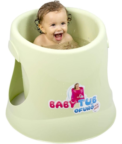 Banheira Infantil Babytub Ofurô 1 A 6 Anos Candy Verde F Grá