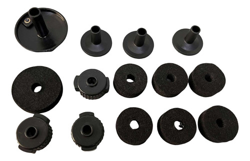 14 Uds Soporte De Platillo Fieltros Hi Hat Embrague 2,2 Mm