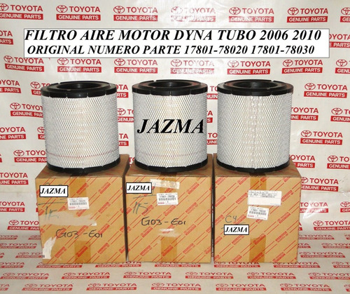Filtro Aire Motor Dina Turbo 2006 2010 Original Toyota