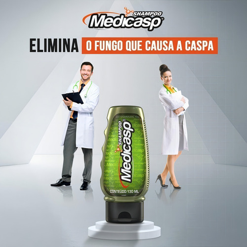 Medicasp Combo 2x130ml Caspa Sobrancelha Barba Seborreica