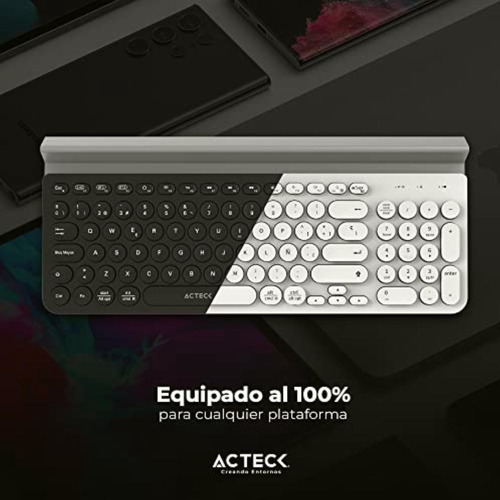 Acteck Teclado Multidispositivo Inspire Comp Ti695 / 2.4ghz