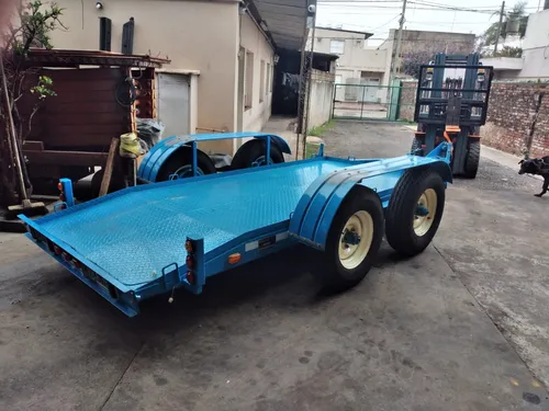 Trailer Usado Minicargador Autoelevador 4 Ton. Frenos Patent