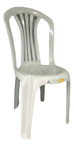 Kit C/ 2 Cadeiras Listras + 1 Mesa Redonda Plastex Branco