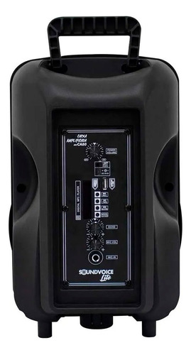 Caixa Soundvoice Lite Amplificada Ca80 Bt/ Usb/ Sd/ Fm 60w Cor Preto 110V/220V