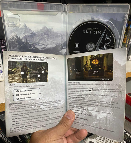 Skyrim Super Conservado E C/mapa Ps3 Midia Fisica Original!! (Usado)