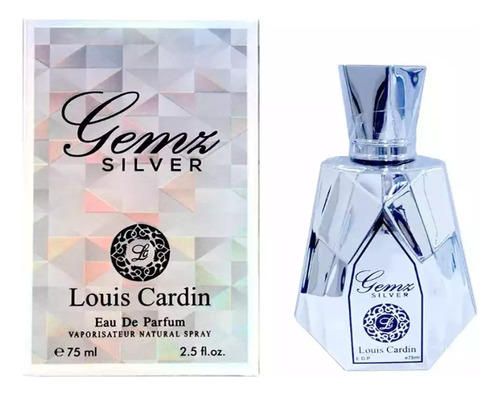 Louis Cardin Gemz Silver Edp 75 ml para homem