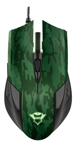 Trust Gaming Mouse & Mouse Pad Gxt 781 Rixa Camo Verde 23611
