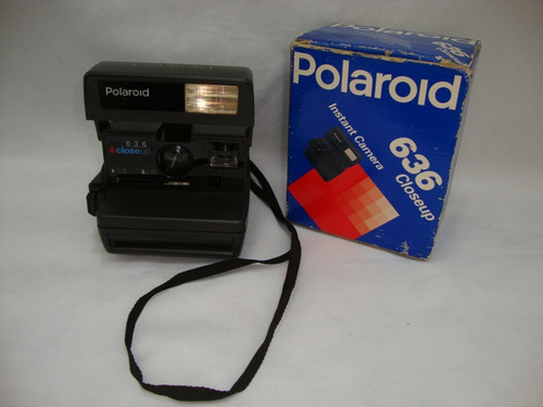 Antiga Camera Polaroid 636 Closeup Na Caixa Anos 80