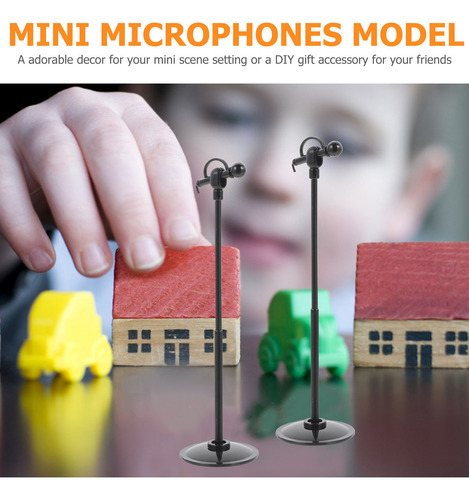 15 Minimicrófonos Modelo Microfonos De Plástico En Miniatura