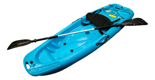 Kayak Para Niños Y Adolescentes 2m Con Remo Aguas Tranquilas Color Azul