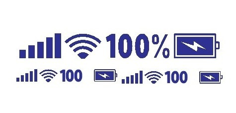 Stickers Reflejantes Wifi Señal Porcentaje Bateria Autos Suv