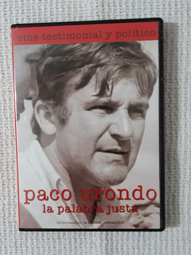 Paco Urondo La Palabra Justa Dvd De Daniel Desaloms