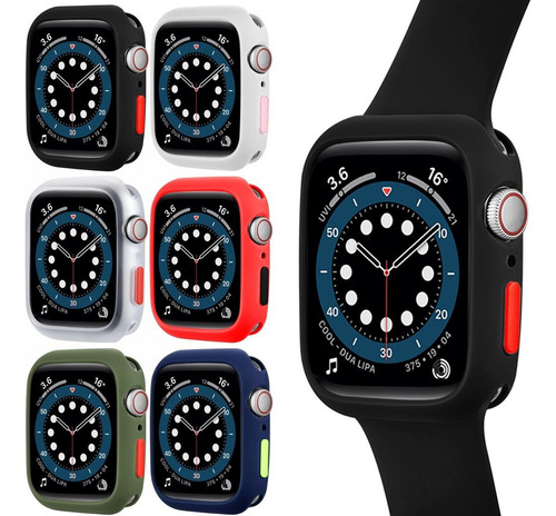 Case Funda Premium De Silicona Compatible Con Apple Watch