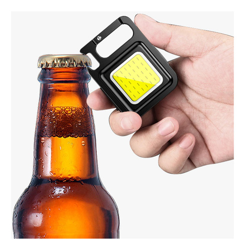 Imán Cob Llavero Linterna Usb Lámpara Recargable Para