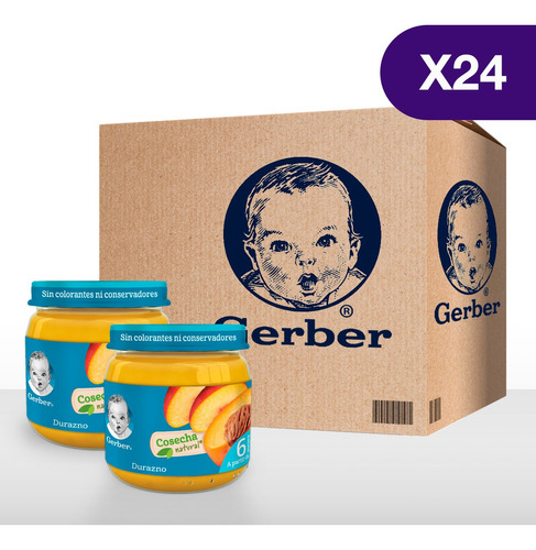 Gerber® Durazno - Caja De 24 Unidades