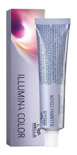 Kit Coloração Wella Professionals  ILLUMINA Wella Illumina Color 4/ Castanho Médio 60g tom 4 para cabelo