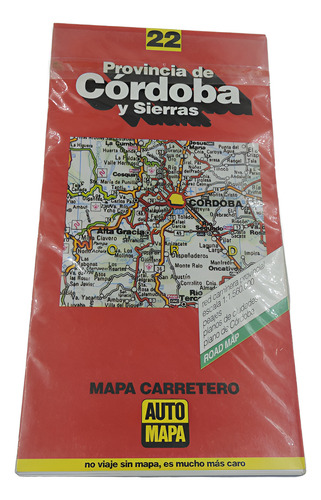 Mapa Provincia De Córdoba Y Sierras - 22 - Mapa Carretero - Automapa (Usado)