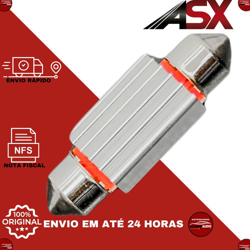 Lâmpada Led Torpedo 41mm Luz De Teto Canbus 6000k 10w 10 Uni