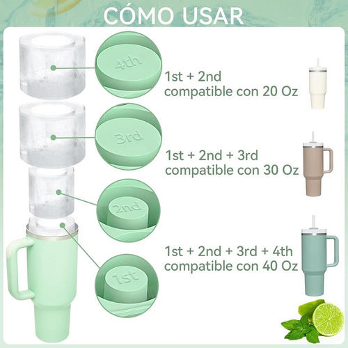 Molde De Hielo Para La Taza Staney Con Tapa