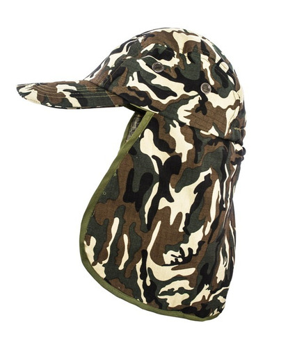 Gorro Con Cubre Nuca Camuflado