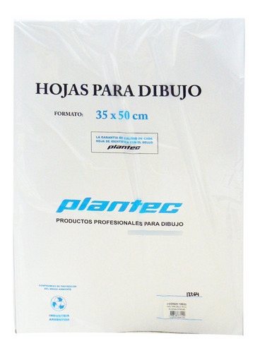 Hojas Boceto 106g 35 X 50 Plantec X 10 Hojas