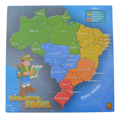 Jogo Explorando O Brasil Grow (Usado)