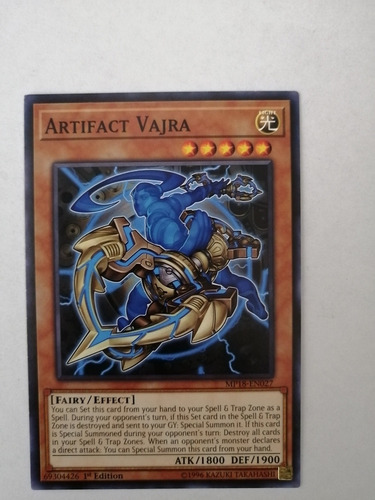 Artifact Vajra Yu-gi-oh! (Usado)