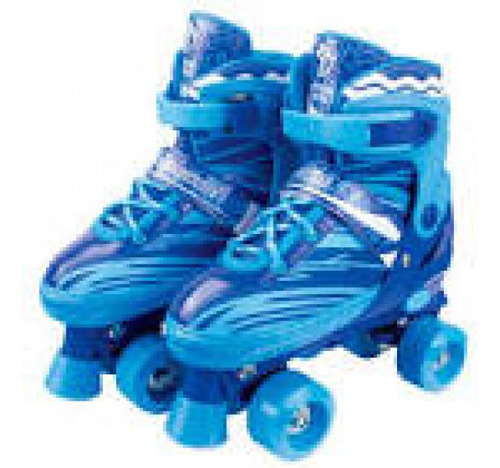 Patins 04 Rodas Ajustavel Azul 30-33
